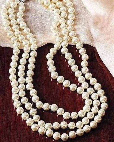 jackie kennedy original triple pearl necklace chanel|jackie kennedy reproduction jewelry.